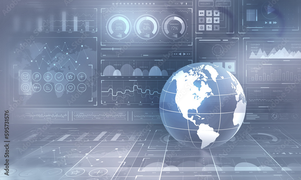 Poster Global communication and technology Image