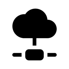 cloud glyph icon