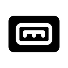 usb port glyph icon