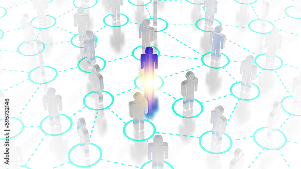 Aufkleber social web network background image