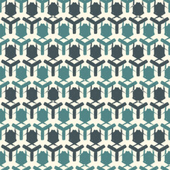 Paint brush geometrical ornament. Seamless pattern. Abstract backdrop. Crosses wallpaper. Geometric background. Ethnic hand drawn motif. Mosaic ornate. Digital paper. Textile print. Vector artwork