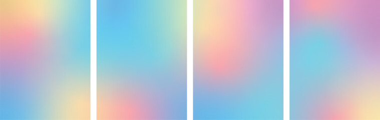  虹色のグラデーションの背景イラスト ポスターやチラシやバナーにベクターグラデーション