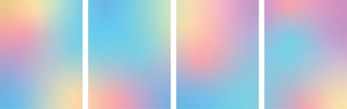  虹色のグラデーションの背景イラスト ポスターやチラシやバナーにベクターグラデーション