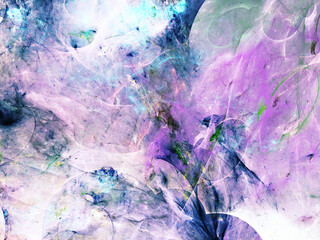 purple abstract fractal background 3d rendering illustration