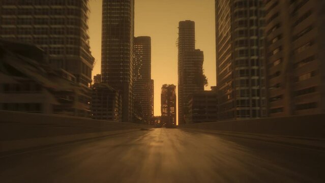 Post-Apocalyptic City with Camera Shake Movment