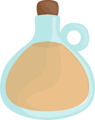 Vegetable oil in a bottle 