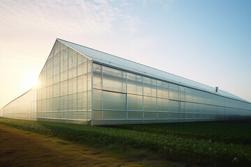 Obraz premium Modern farm green vegetable planting