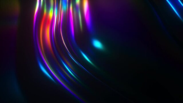 Dark Metalic Holographic Shape Flowing