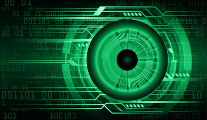 eye cyber circuit future technology concept background