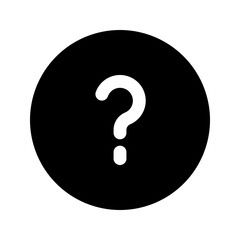 question glyph icon