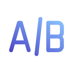 ab testing gradient icon