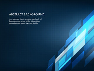 Fototapeta premium Abstract geometric shape technology concept background. Illustration for Web Design, Poster, Brochure, Printing, Advertisement, etc. 