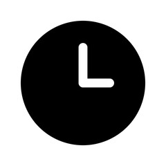 wall clock glyph icon