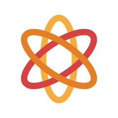 atom flat icon