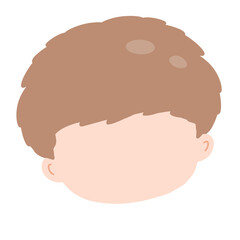 Brown Hair Boy Head