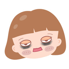 Bangs Girl Raccoon Eyes 3