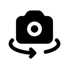 flip glyph icon