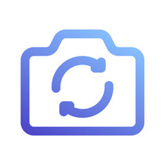 Naklejka premium flip gradient icon