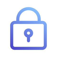 lock gradient icon