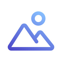 landscape gradient icon