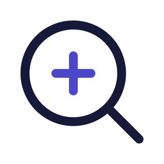 Obraz premium zoom in line color icon
