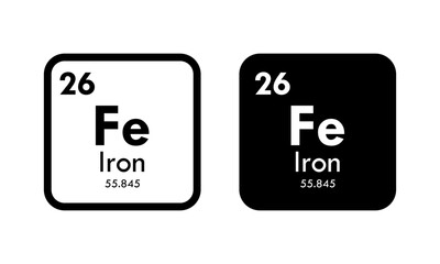 iron icon set. vector template illustration  for web design