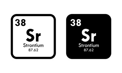 strontium icon set. vector template illustration  for web design