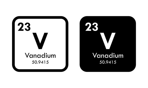 vanadium  icon set. vector template illustration  for web design