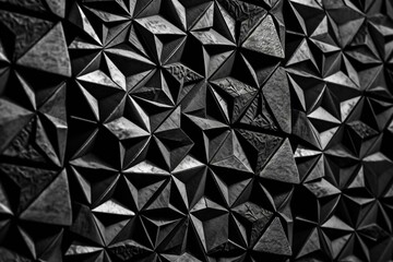 Monochrome grunge background with geometric pattern. Generative AI