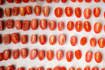 tomato pattern background for food abstract design.