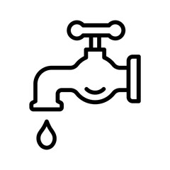 Black line icon for Leak