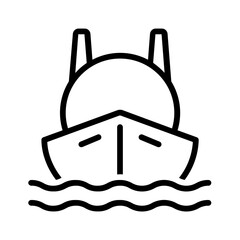 Black line icon for Ballast