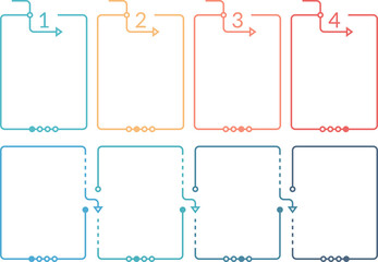 Infographic templates with four steps, process chart, workflow