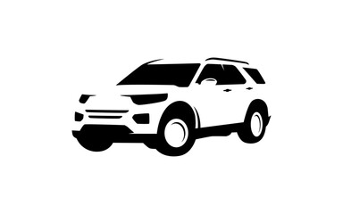 AUTOMOTIVE symbol with silhouette style for logo template, sign and brand.