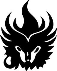 black lion head shape