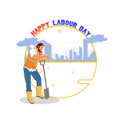 illustration to celebrate international labor day, perfact for 