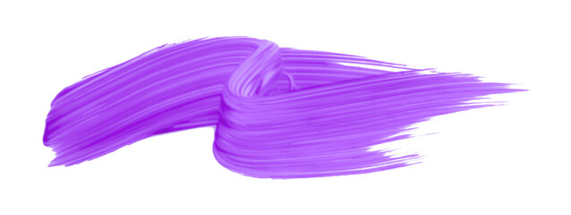 Shiny purple brush isolated on transparent background. purple watercolor png