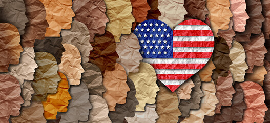 United States Memorial Day observance USA as a federal Holiday mourning the fallen soldiers of the military and honoring US armed forces death as diverse hands joining to honor as a heart shape. - 595763324