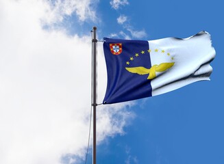 Autonomous Region of the Azores - Waving Flag