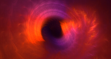 3D rendering abstract colorful fractal light background