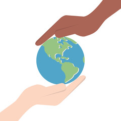 Harmony Hand Holding And Peace Between Race
