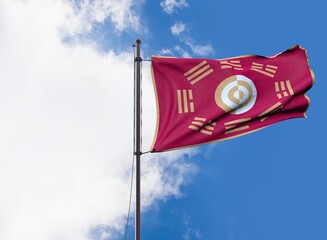 Kingdom of Joseon - Flag of the King of Joseon - Waving Flag
