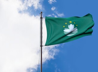 Macau, Macao Special Administrative Region of the People's Republic of China - Waving Flag