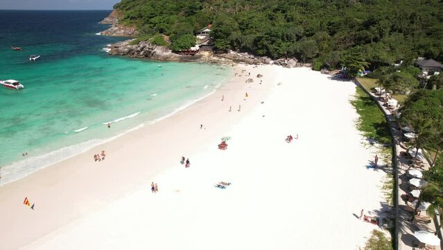 Aerial Footage of Koh Racha Yai in Phuket also known as Raya Island