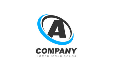 A Logo letter with CIRCLE concept for template 