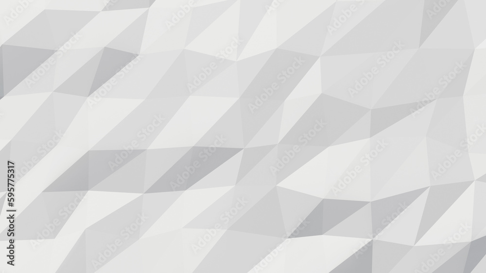 Poster 3d rendering of abstract white geometric background.
