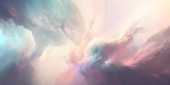 Soft and Dreamy Abstract Background, AI image