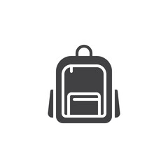 School bag vector icon