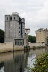 Historic Warehouses on the River Avon in Bath, Somerset - 595779924