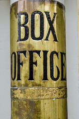 Box Office sign outside a Georgian Theatre - 595779986
